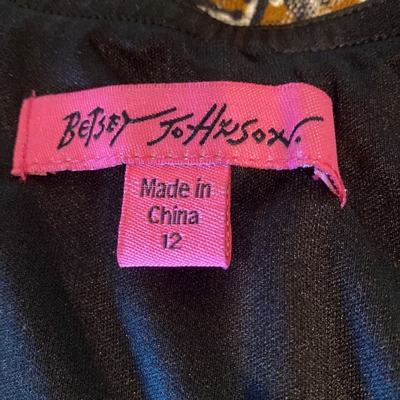 Betsey Johnson Animal Print Strapless Front Zipper Prom Dress - Picture 7 of 9